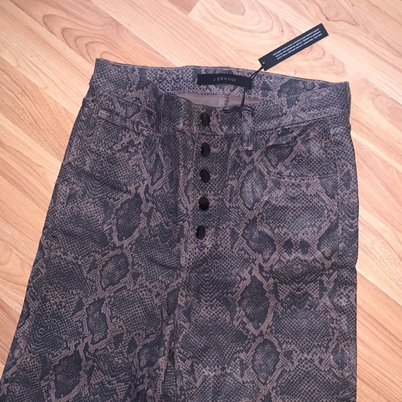 J Brand | Lillie High Rise Snake Skin Button Fly Size 27 - Picture 8 of 9